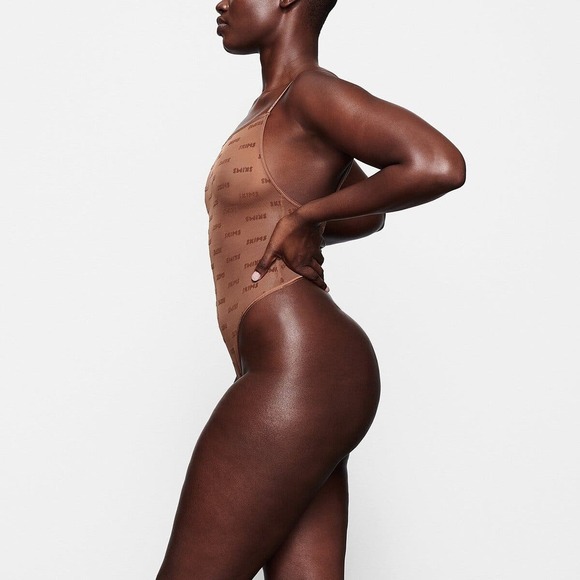 SKIMS After Hours Cami Bodysuit Jasper Brown NWT Size 4X - Picture 4 of 11